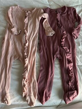 Caden Lane Bundle- Waffle Footies - Pink & Mauve